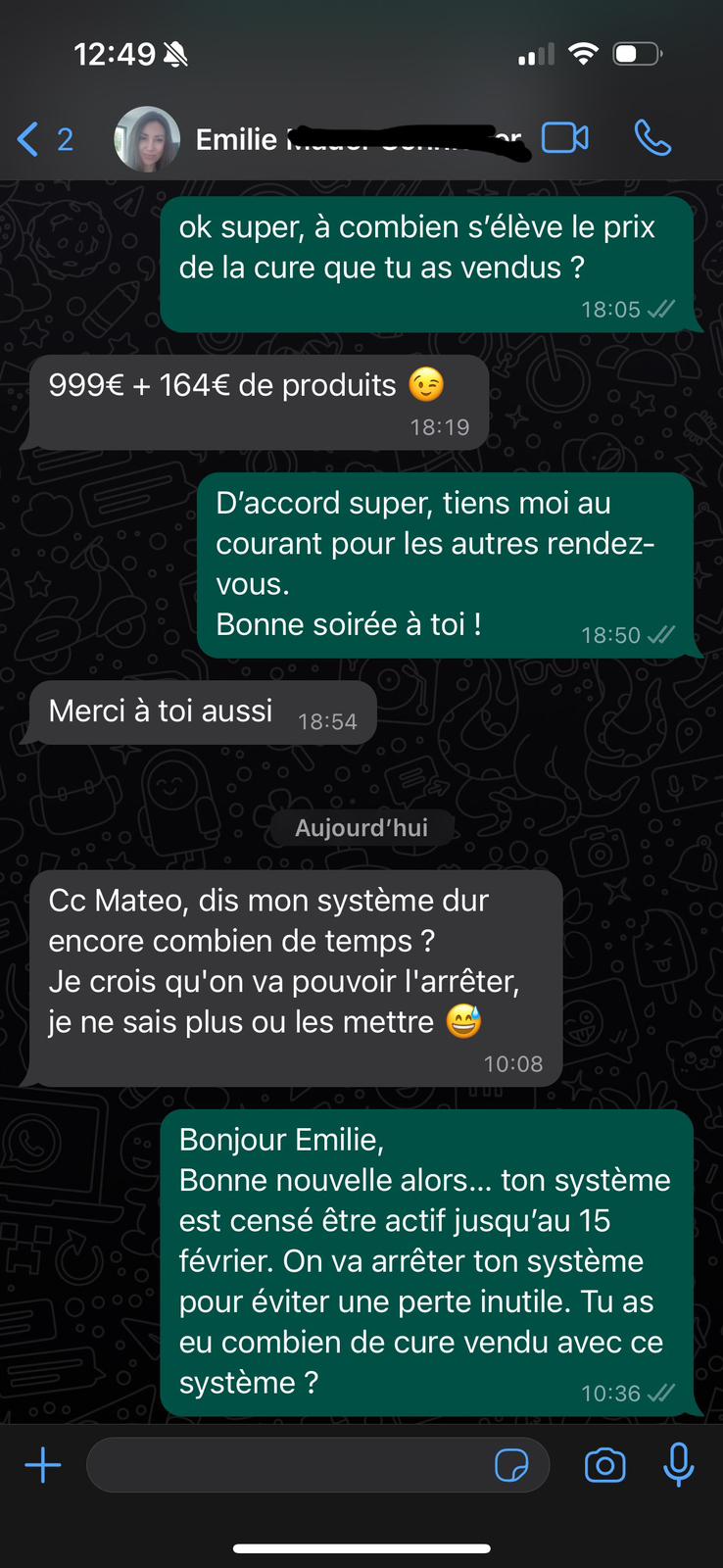 Après deux semaines d'utilisation